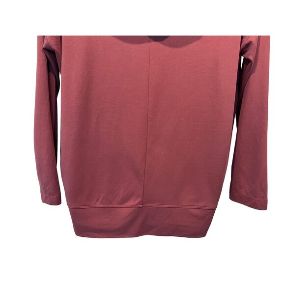 Fabletics Womens Large Lightweight Hooded Pullover II With Pocket Dark Rouge - Picture 7 of 11